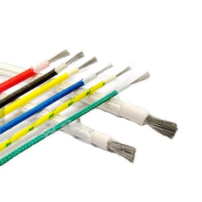 UL3071 600V Rated Voltage 200°C High Temperature Resistant Flexible Silicone Insulated Fiberglass Braided Heater Element Wire