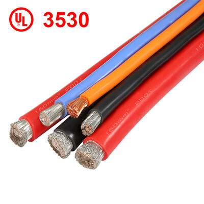Kabel Silikon Berisolasi Suhu Tinggi UL3530 dengan Konduktor Tembaga Berlapis Timah untuk Aplikasi 200C