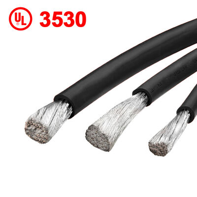 Kabel Baterai UL3530 Suhu Tinggi 200C Tegangan Terukur 600V Kawat Silikon Super Lembut untuk Sistem Penyimpanan Energi