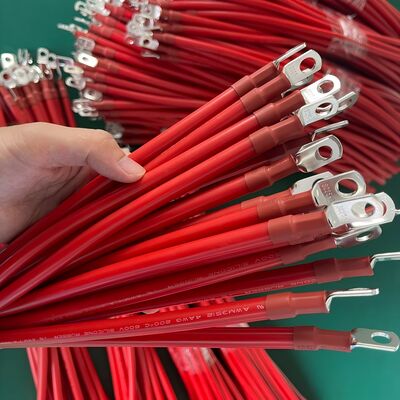 Kabel Koneksi Baterai Standar UL Suhu Tinggi Kawat Silikon Tegangan Tinggi untuk Aplikasi Energi Baru