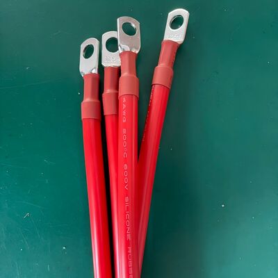 Kabel Koneksi Baterai 2AWG hingga 10AWG dengan Insulasi Silikon dan Terminal M6 M8 M10 untuk Mobil RV Surya Otomotif