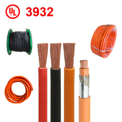 Kabel UL3932 XLPE Tegangan Terukur 2000V Peringkat Suhu 125C Konduktor Tembaga Berlapis Timah Kawat Tegangan Tinggi untuk Aplikasi EV & Industri