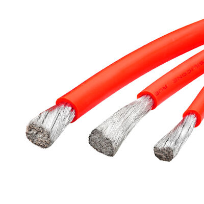 Kabel baterai kawat silikon super lembut 200C suhu tinggi 600V untuk sistem energi baru