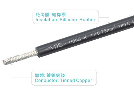 600V 450V Silicone Test Lead Wire Fiberglass 4 6 8 AWG CCC